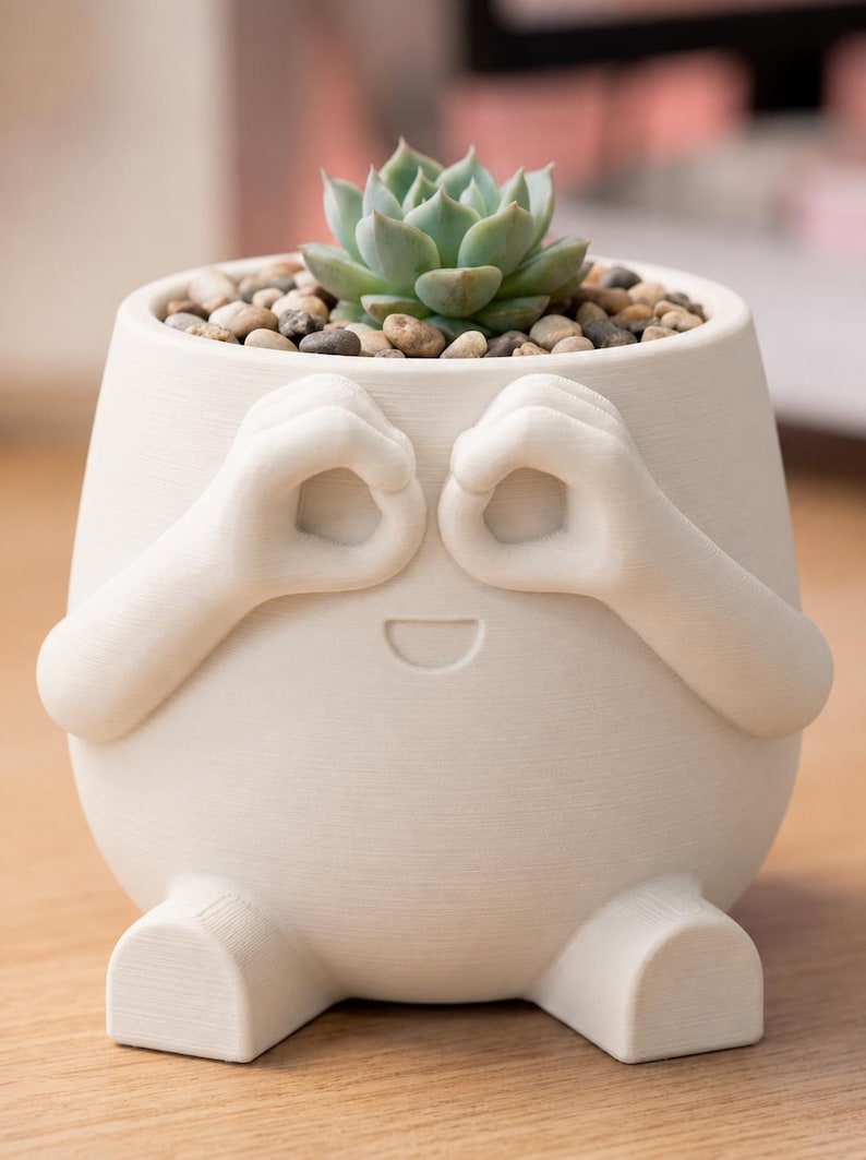 Static Forge's character-shaped succulent planter